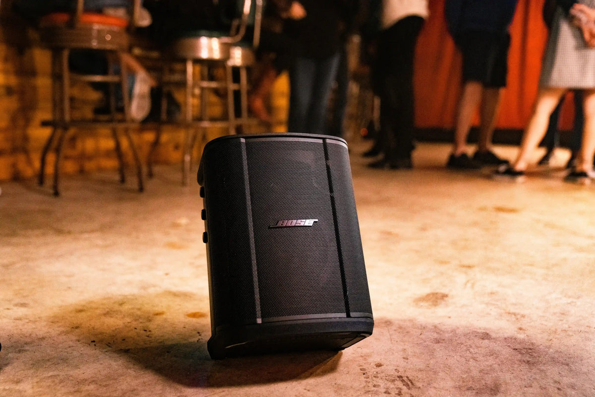 Bose S1 Pro+ Wireless PA System with 1/4" Wireless Instrument Transmitter